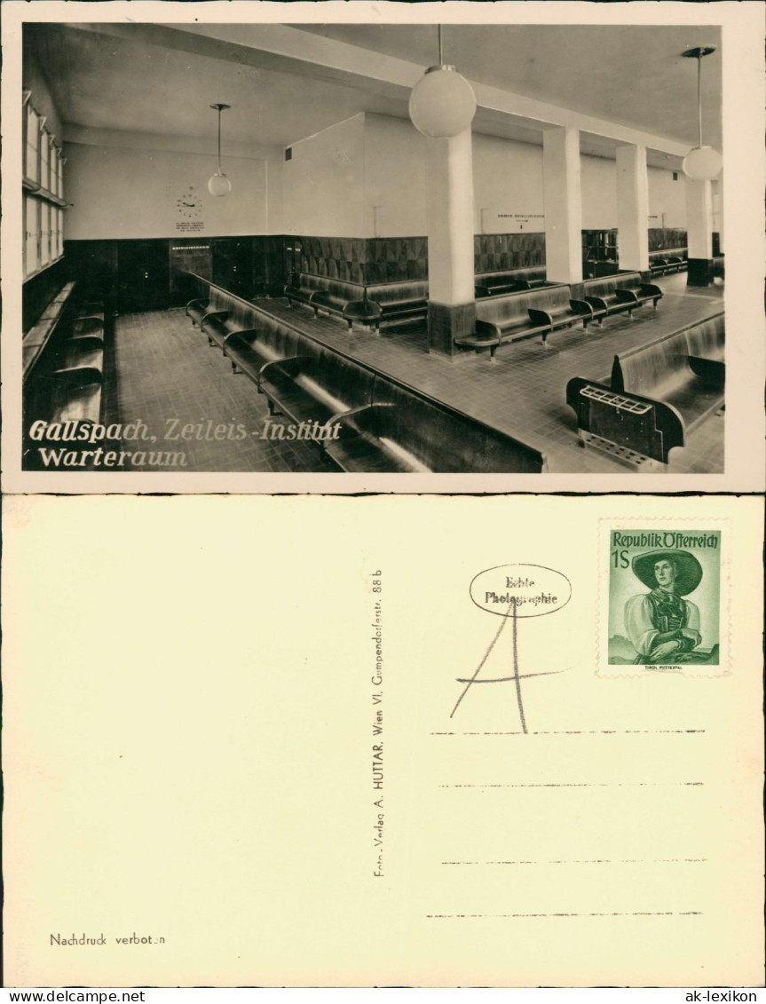 Ansichtskarte Gallsbach Zeileis-Institut Warteraum 1940 - Other & Unclassified