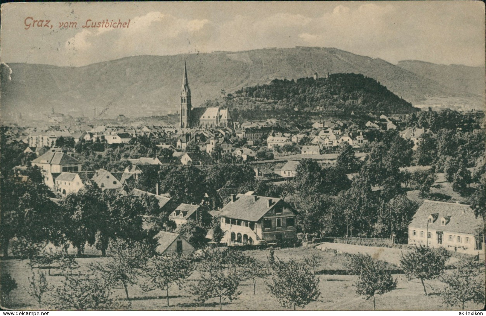 Ansichtskarte Graz Vom Lustbichel 1909 - Other & Unclassified