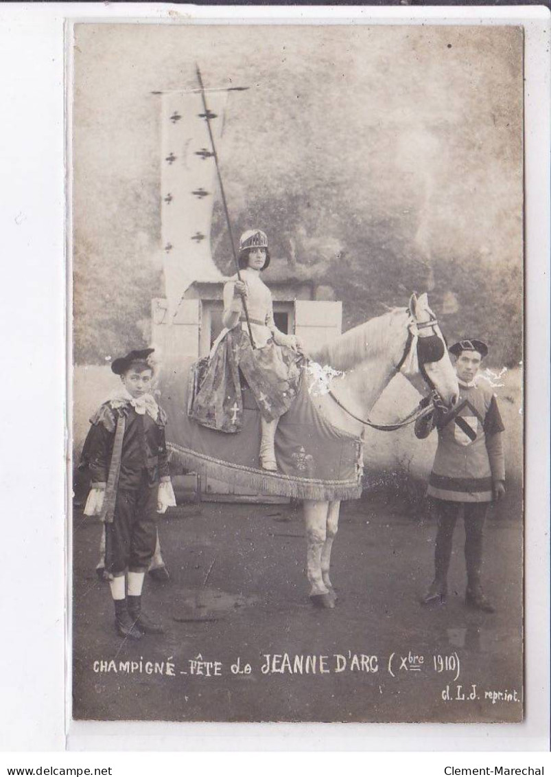 CHAMPIGNE: Fête De Jeanne D'Arc 1910 - Très Bon état - Otros & Sin Clasificación