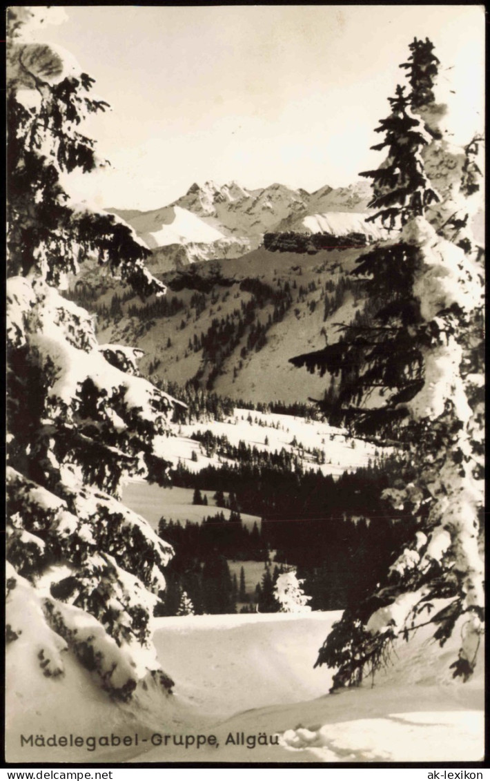 Ansichtskarte Oberstdorf (Allgäu) Mädelegabel-Gruppe, Allgäu Im Winter 1966 - Oberstdorf