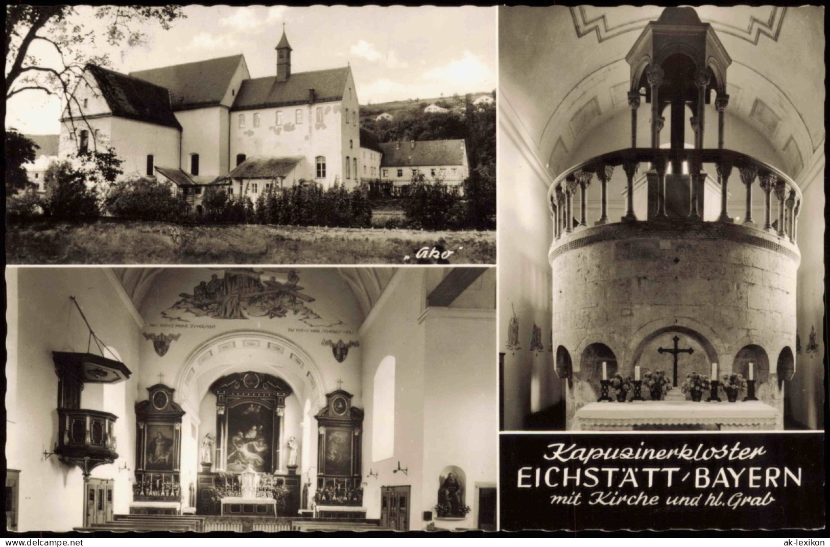 Ansichtskarte Eichstätt MB: Kapuzienerkloster 1964 - Eichstaett