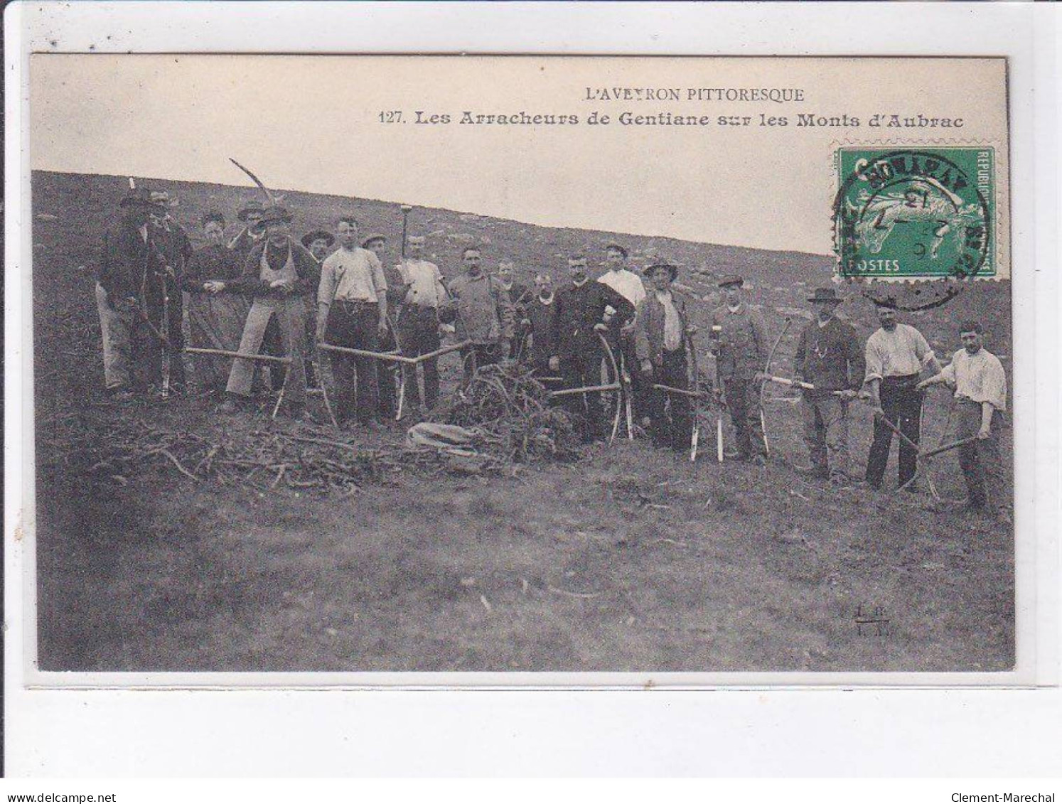 AUBRAC: Les Arracheurs De Gentiane Sur Les Monts D'aubrac - Très Bon état - Other & Unclassified