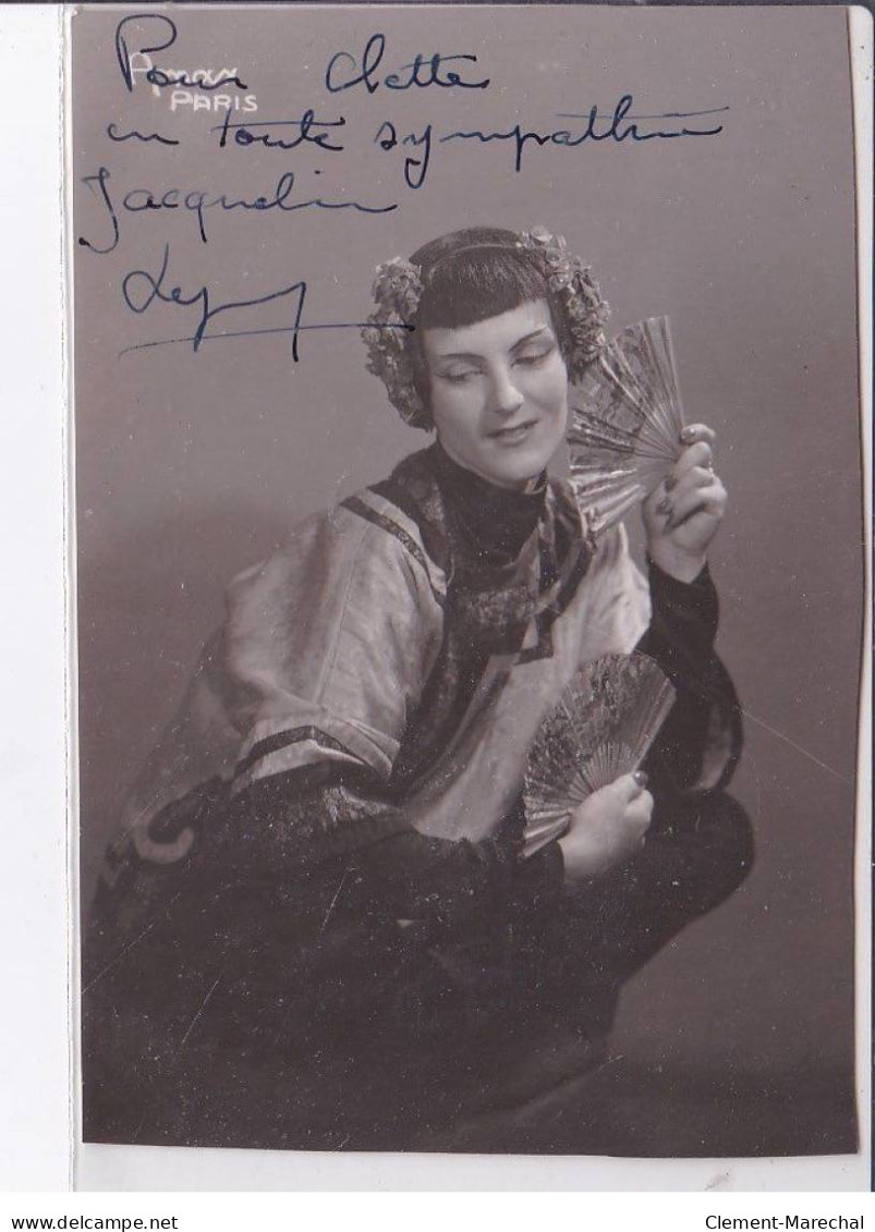 CINEMA: Autographe, Nom De L'acteur, Jacqueline De Bourges - Très Bon état - Other & Unclassified