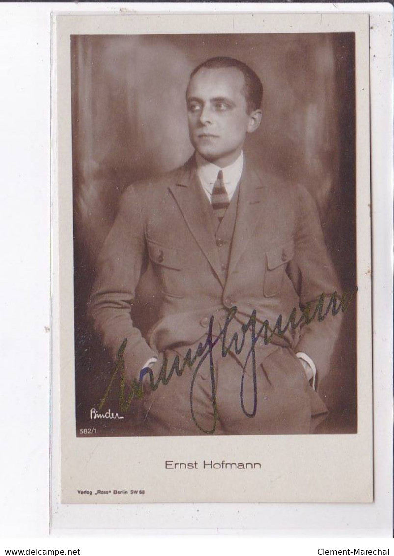 CINEMA: Autographe, Nom De L'acteur, Ernst Hofmann - Très Bon état - Otros & Sin Clasificación