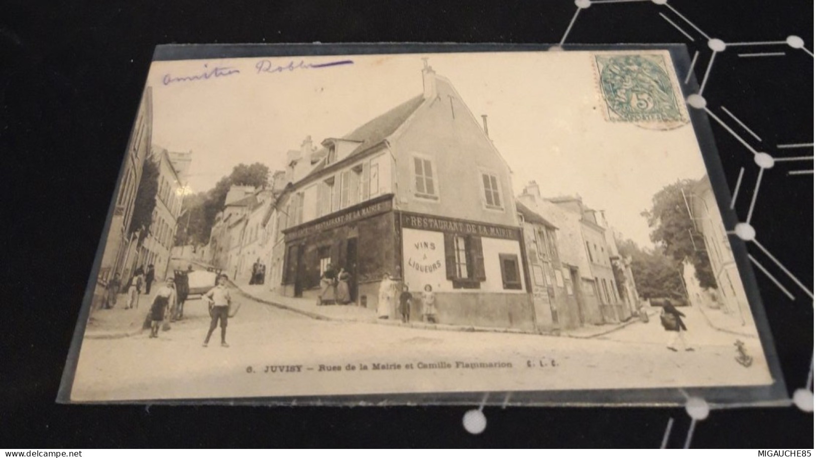 Carte   Postale   N6 JUVISY   Rues De La Mairie Et Camille Flammarion - Juvisy-sur-Orge