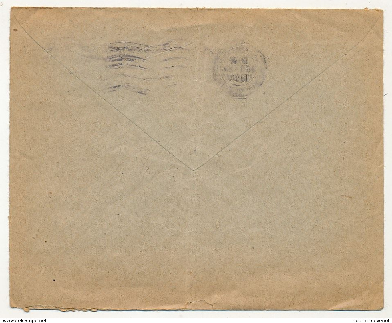 Enveloppe Affr 2F Gandon - 1945 Gard - Vignette "2 Fr Pour Strasbourg - Comité Strasbourg Languedoc Roussillon" - Lettres & Documents