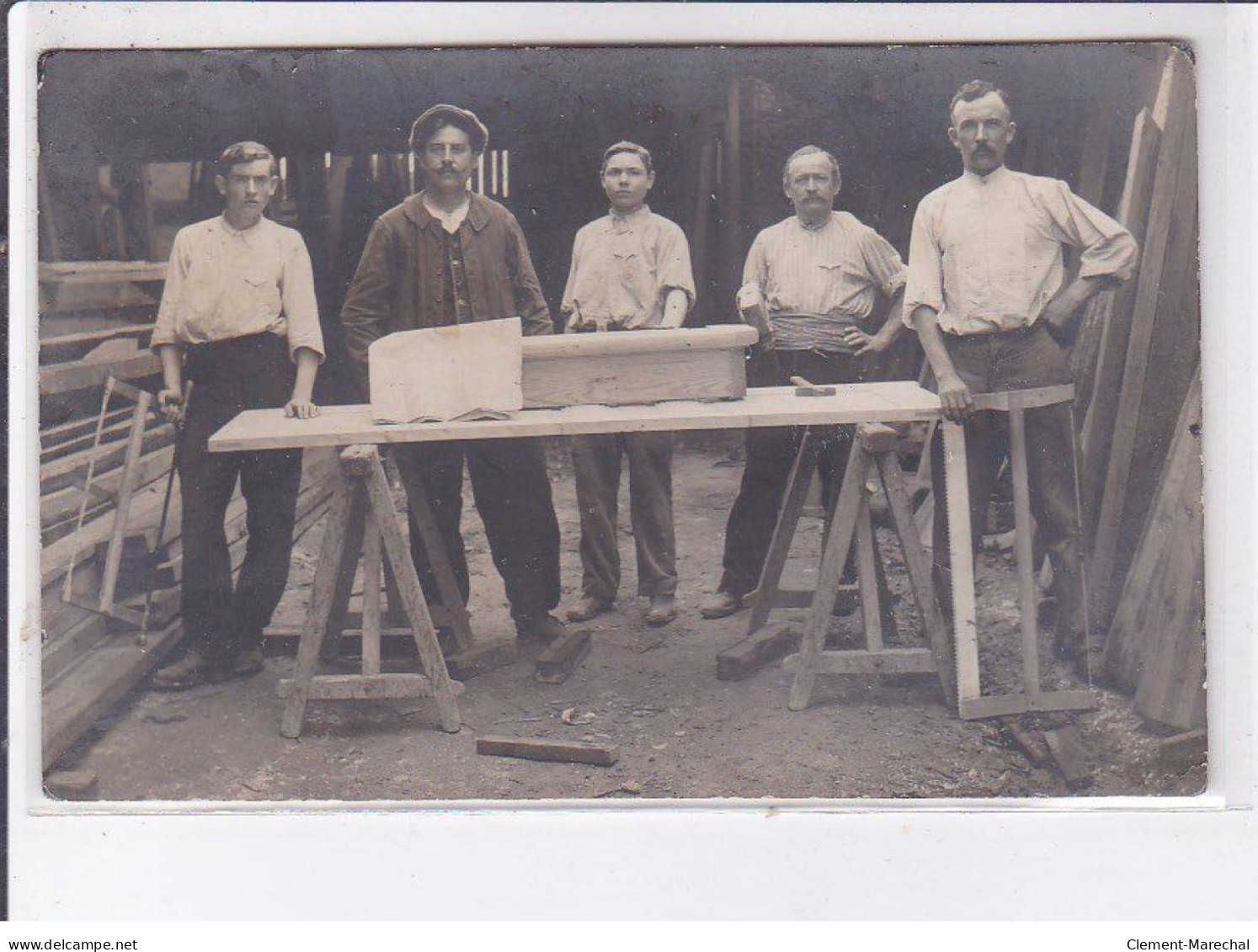 THEME: Bois, La Flèche(?), Atelier De Menuiserie, Bois - Très Bon état - Industry