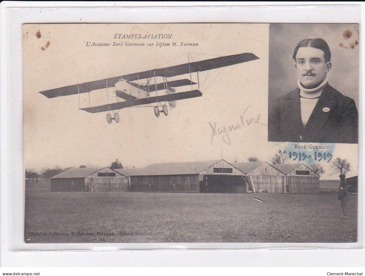 AVIATION : Autographe De L'aviateur René GERMAIN En 1942 - état - Airmen, Fliers