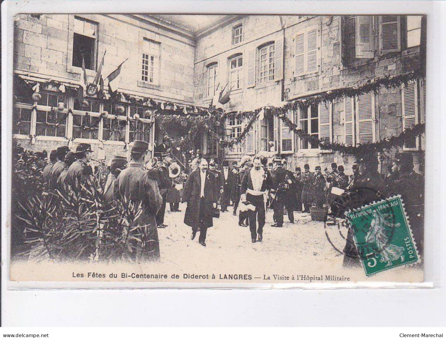 LANGRES: Les Fêtes Du Bi-centenaire De Diderot, La Visite à L'hôpital Militaire - Très Bon état - Langres