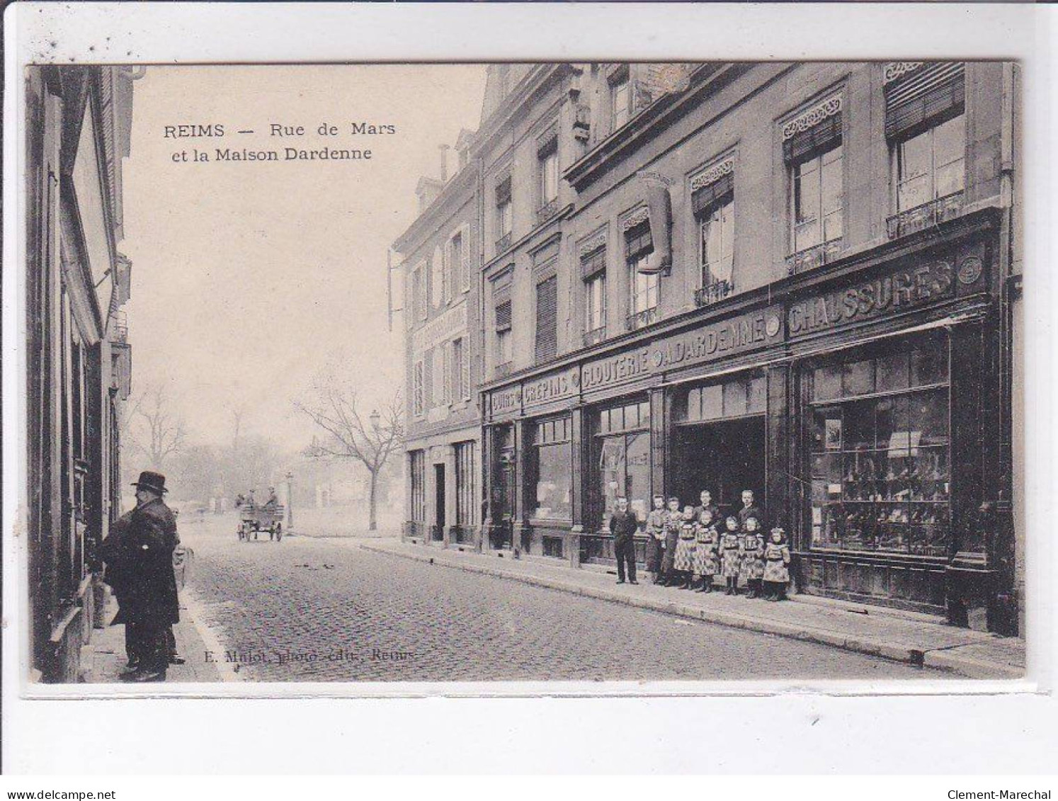 REIMS: Rue De Mars Et La Maison Dardenne - Très Bon état - Reims