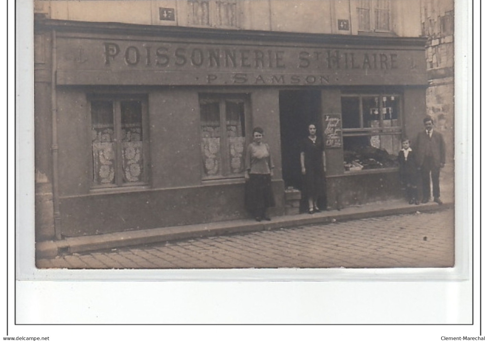 ROUEN : Carte Photo De La Poissonnerie Saint Hilaire (SAMSON) - Très Bon état - Rouen