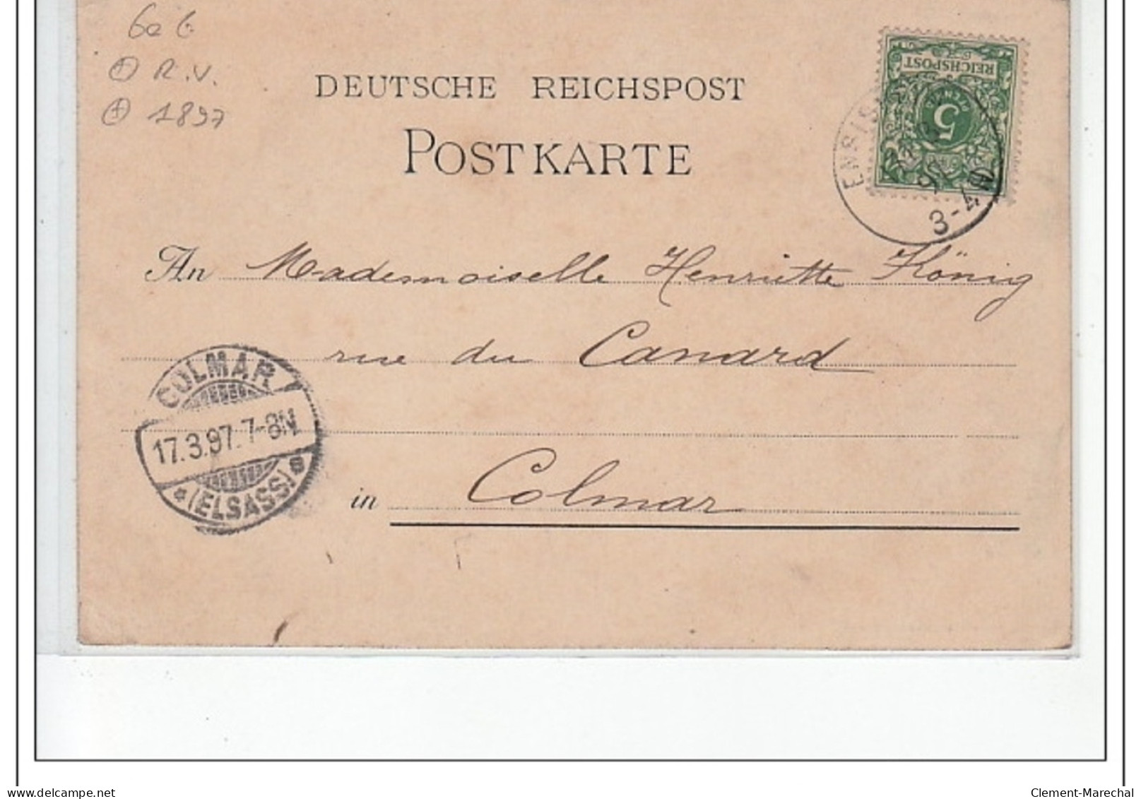 ENSISHEIM - Gruss Aus Ensisheim - 1897 - Très Bon état - Other & Unclassified