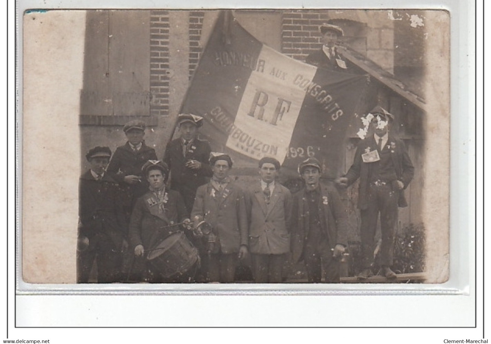 COURBOUZON - 2 CARTES PHOTOS - MUSIQUE MILITAIRE - Bon état (légers Défauts) - Autres & Non Classés