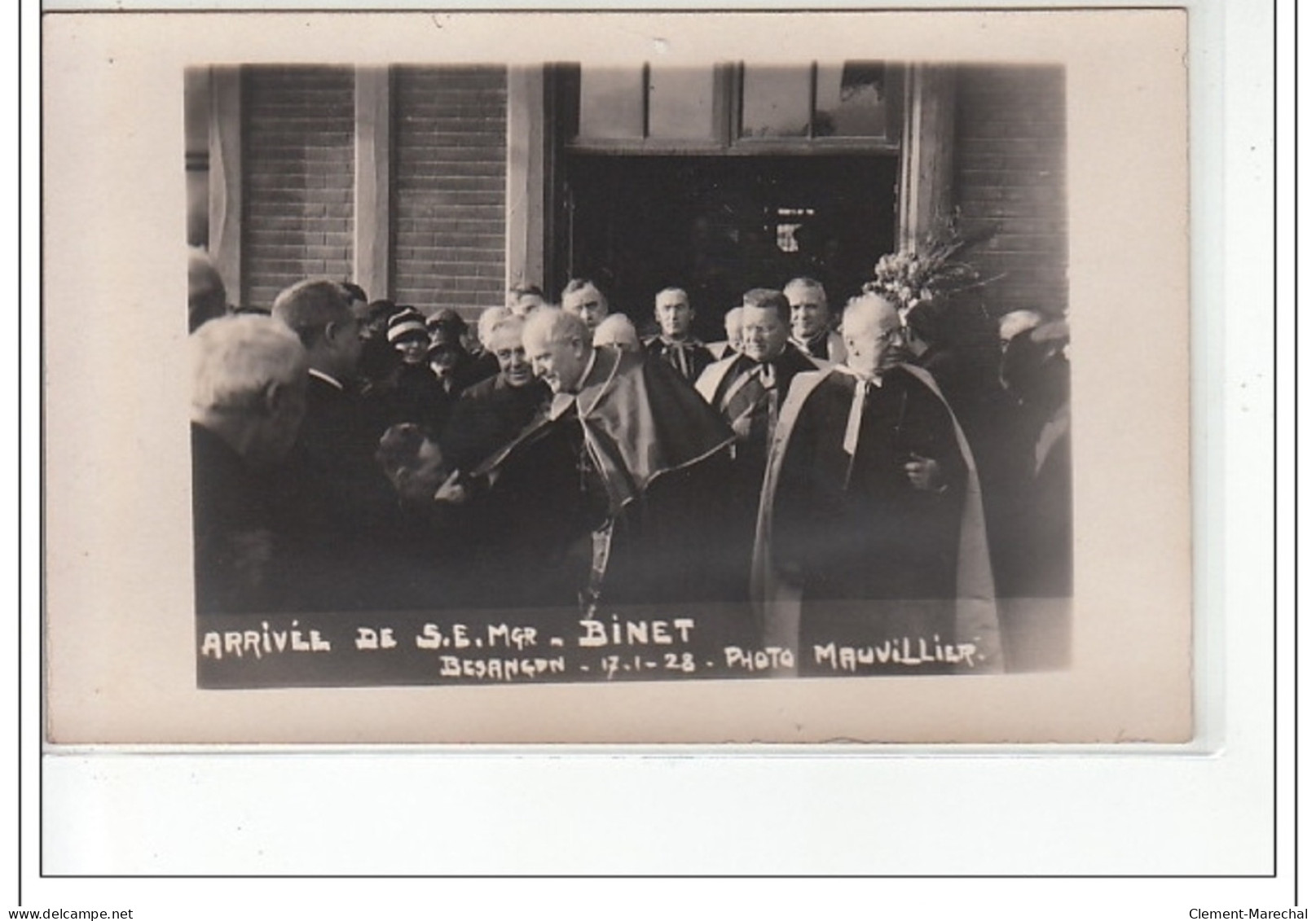 BESANçON - CARTE PHOTO - Arrivée De Mgr Binet Le 17 Janvier 1928 - Photo Mauvillier  - Très Bon état - Besancon