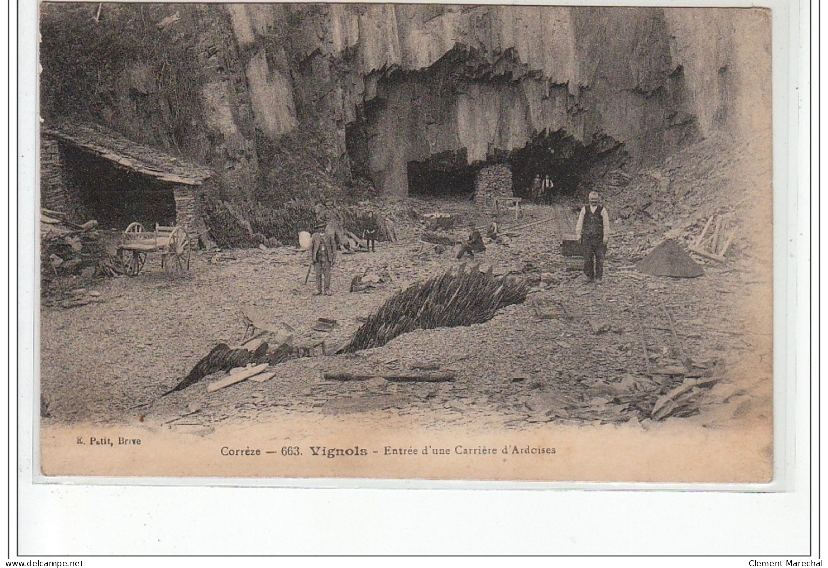 VIGNOLS : Entrée D'une Carrière D'ardoise - Très Bon état - Andere & Zonder Classificatie