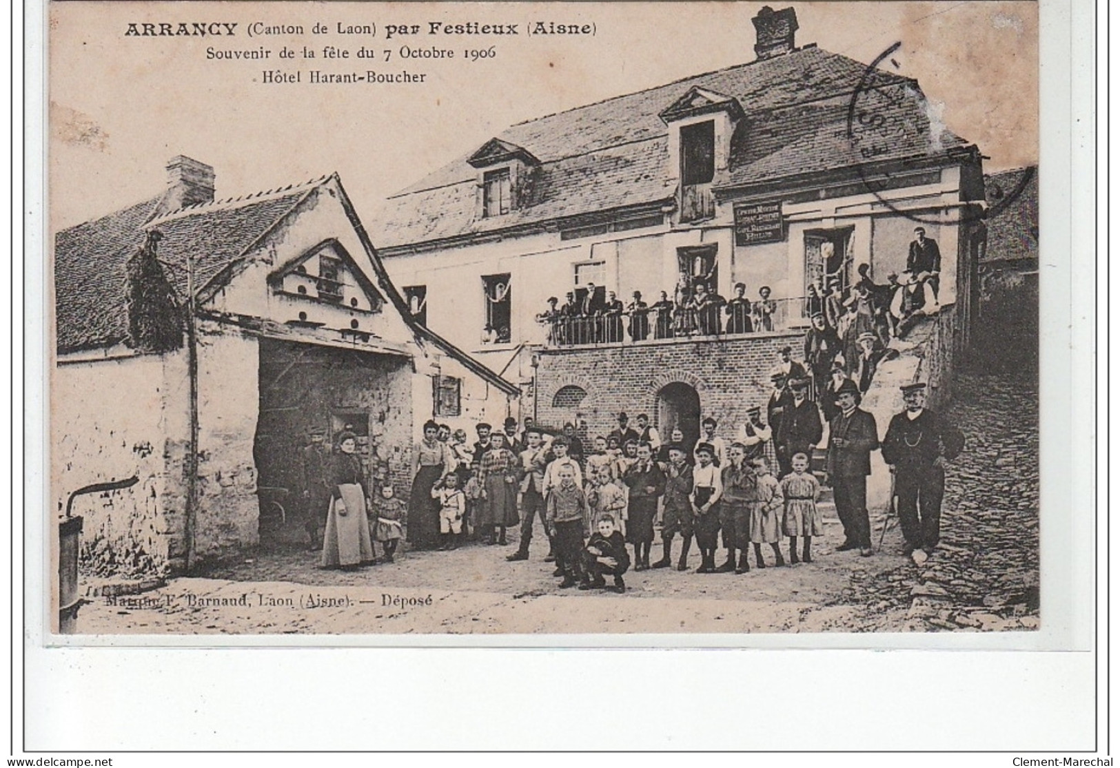 ARRANCY Par FESTIEUX : Souvenir De La Fête Du 7 Octobre 1906 - Bon état (timbre Décollé) - Other & Unclassified