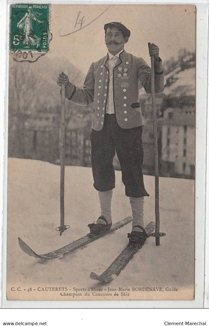 CAUTERETS : Jean Marie Bordenave - Champion De Skis Et Guide - Très Bon état - Cauterets