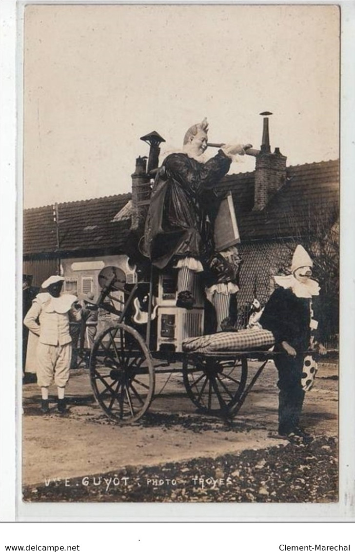 TROYES : Carte Photo D'un Char - Fête - Très Bon état - Troyes