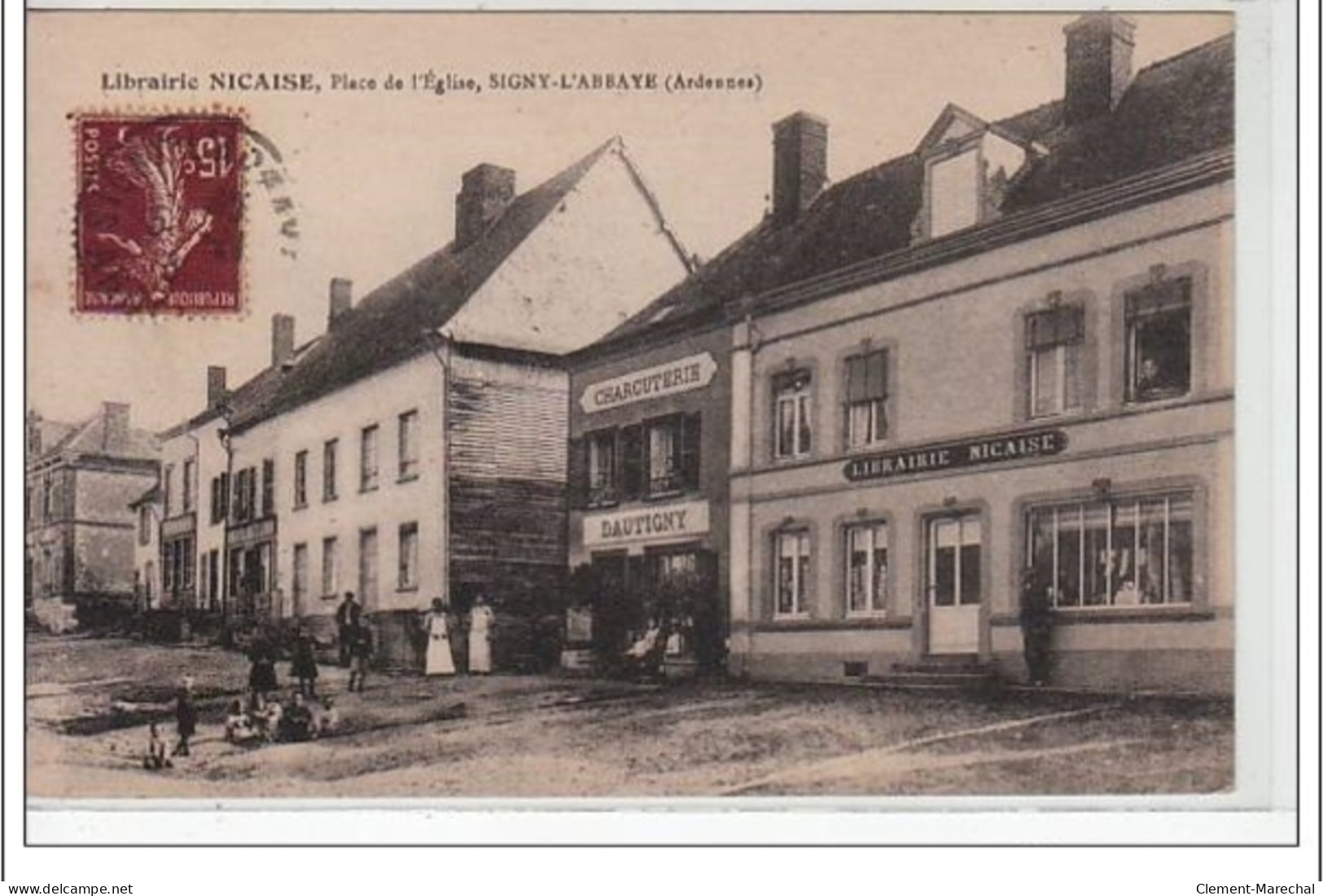 SIGNY L'ABBAYE - Librairie NICAISE, Place De L'Eglise -  Très Bon état - Other & Unclassified