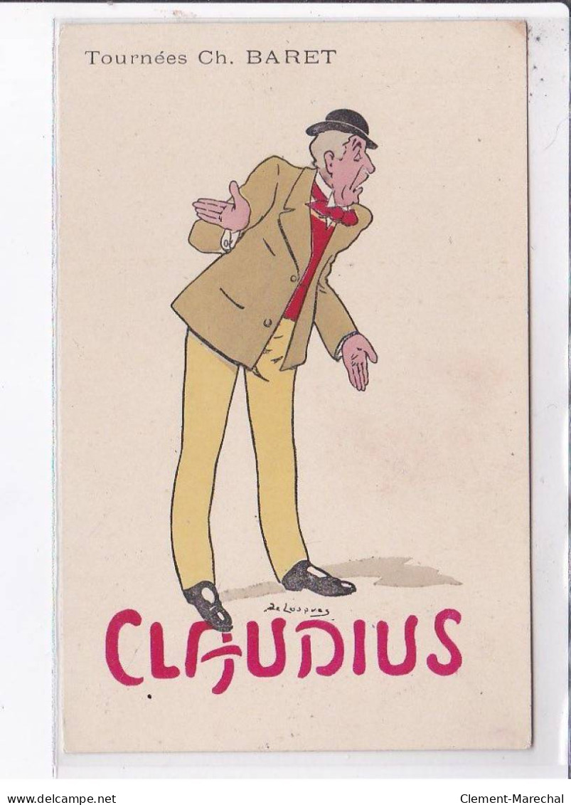 PUBLICITE: Tournées Ch. Baret, Claudius - Très Bon état - Advertising