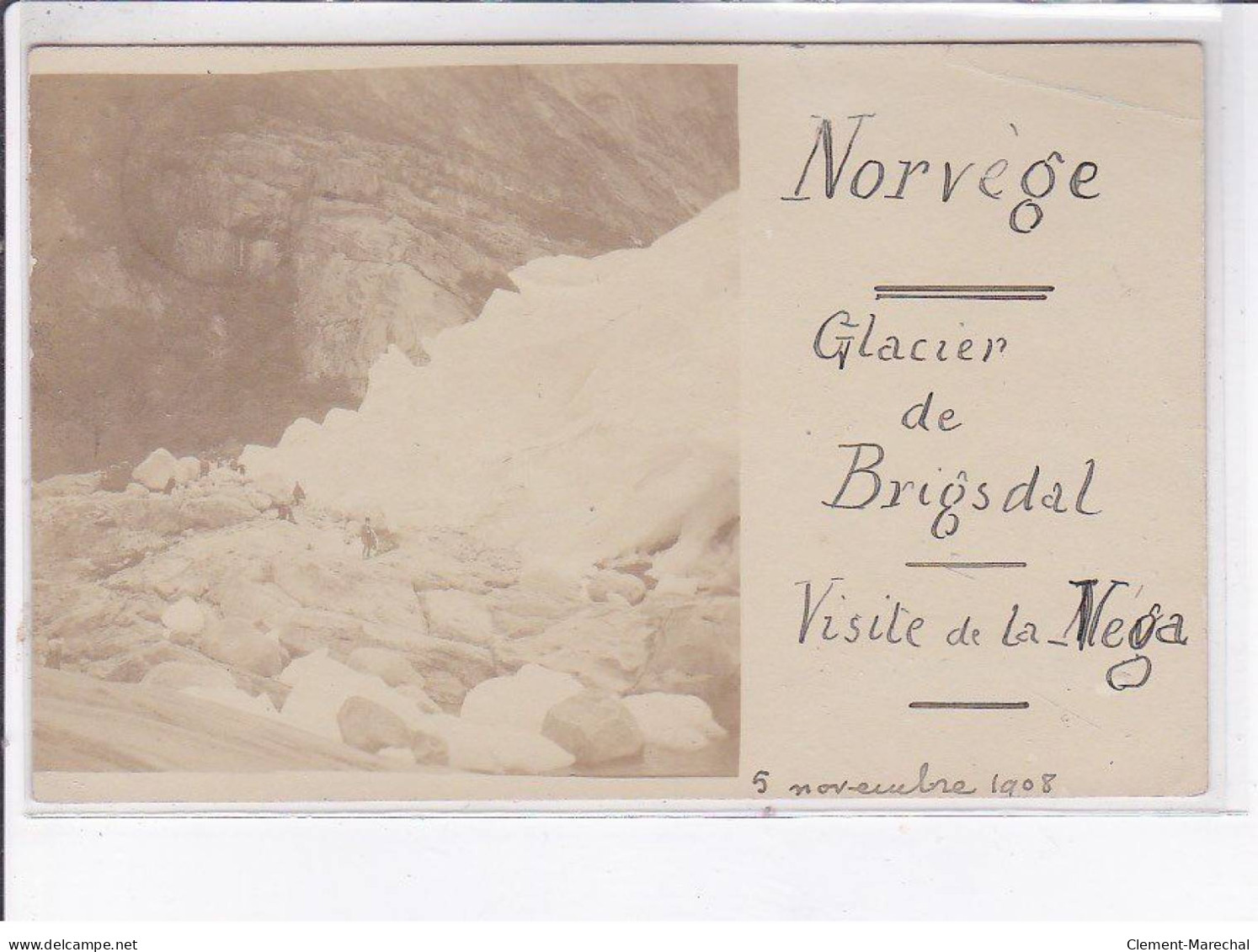 POLAIRE: Norvège, Glacier De Brigsdale, Visite De La Nega, Bateau - état - Autres & Non Classés