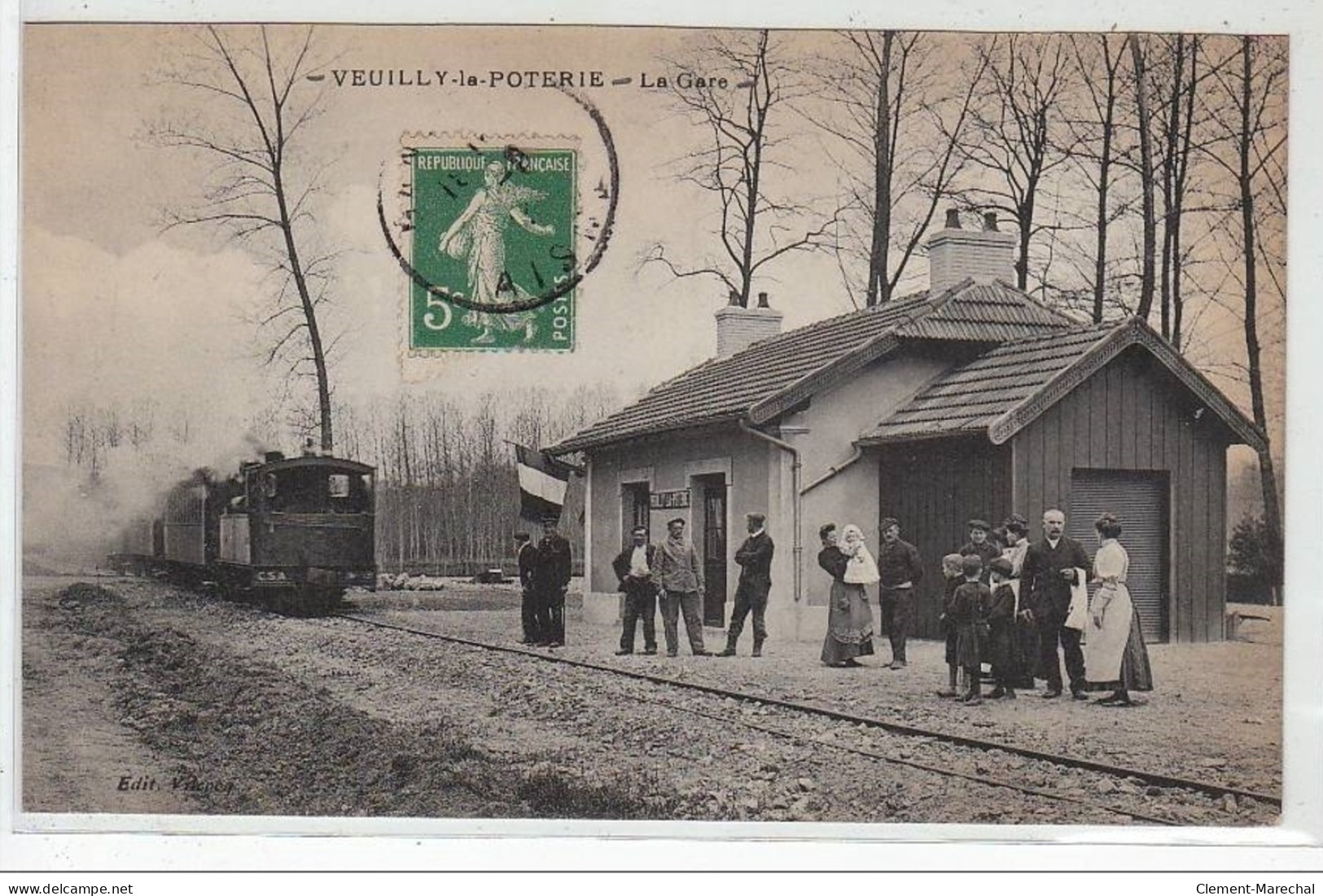 VEUILLY La POTERIE : La Gare - Très Bon état - Other & Unclassified