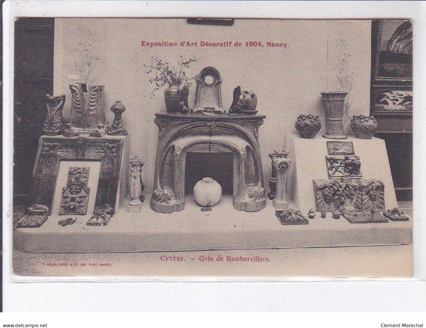 NANCY: Exposition D'art Décoratif De 1904, Cytère Grès De Rambervillers  (Art Nouveau) - Très Bon état - Nancy