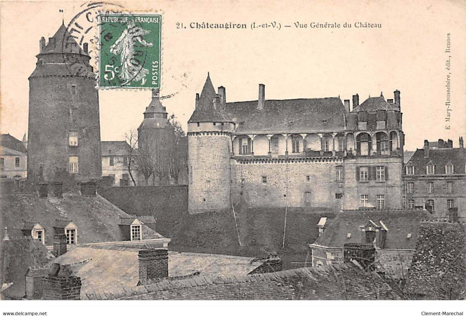 CHATEAUGIRON - Vue Générale Du Château - état - Châteaugiron