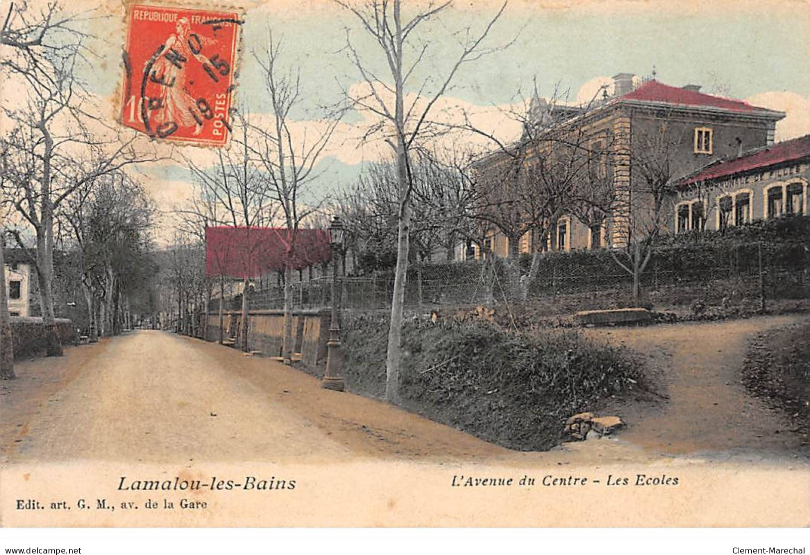 LAMALOU LES BAINS - L'Avenue Du Centre - Les Ecoles - Très Bon état - Lamalou Les Bains