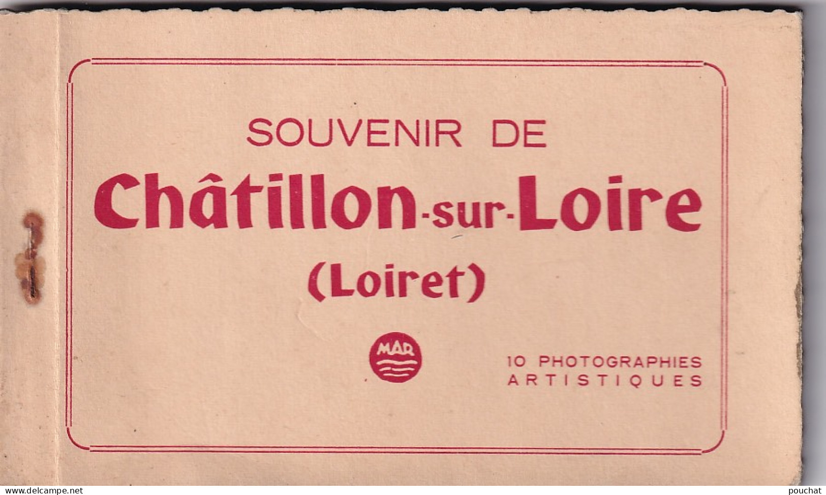 UR Nw-(45) CHATILLON SUR LOIRE - CARNET DE 9 CARTES : CANAL , ECLUSE , BORDS DE LOIRE - EDIT. LENORMAND , ORLEANS - Chatillon Sur Loire