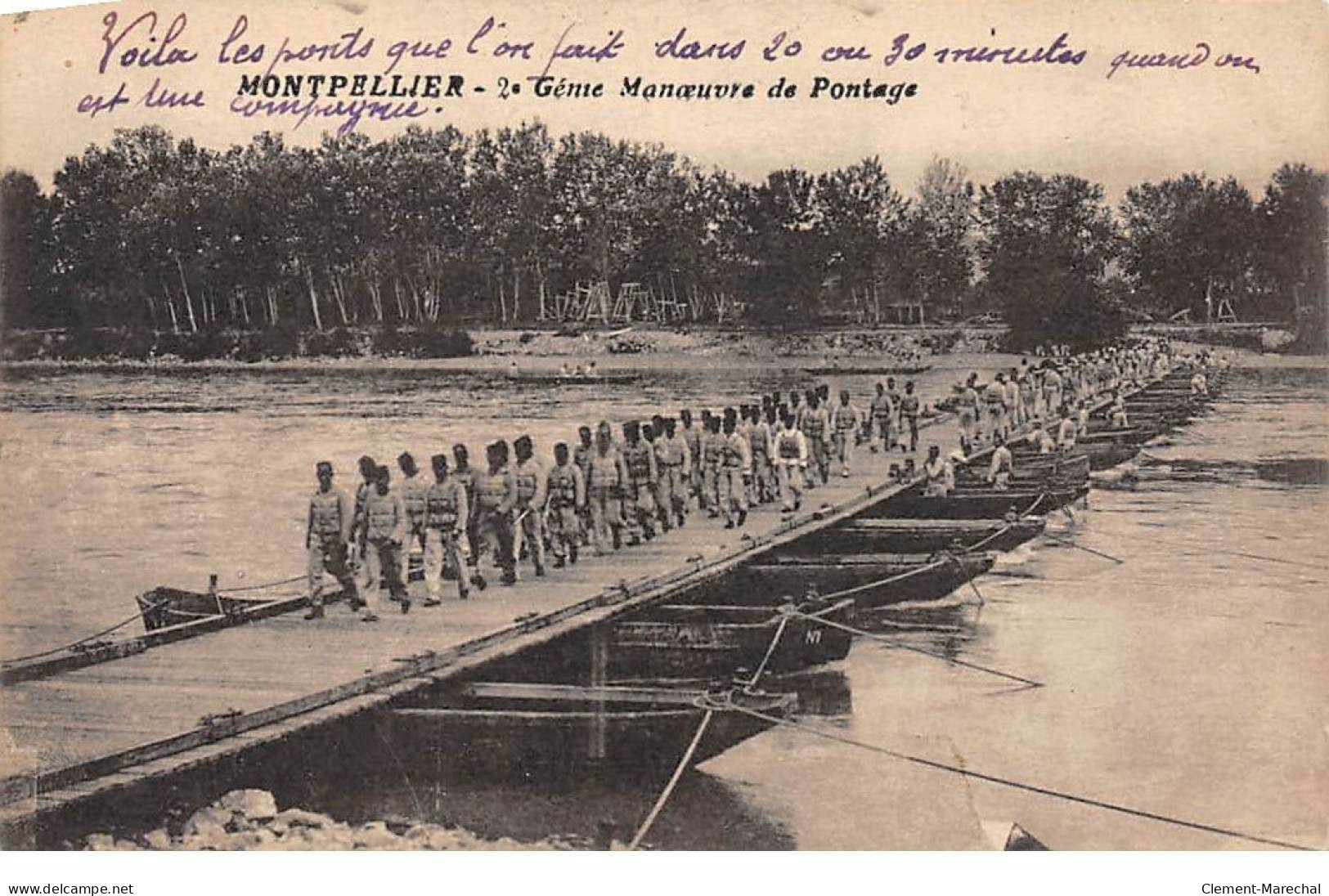 MONTPELLIER - 2e Génie - Manoeuvre De Pontage - Très Bon état - Montpellier