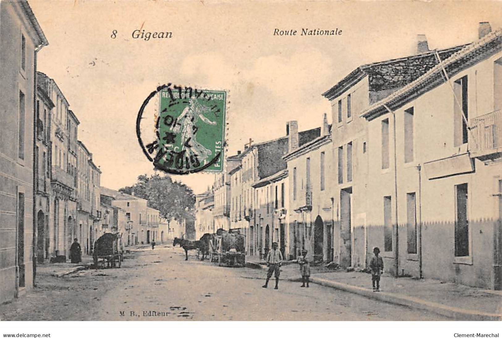 GIGEAN - Route Nationale - Très Bon état - Other & Unclassified