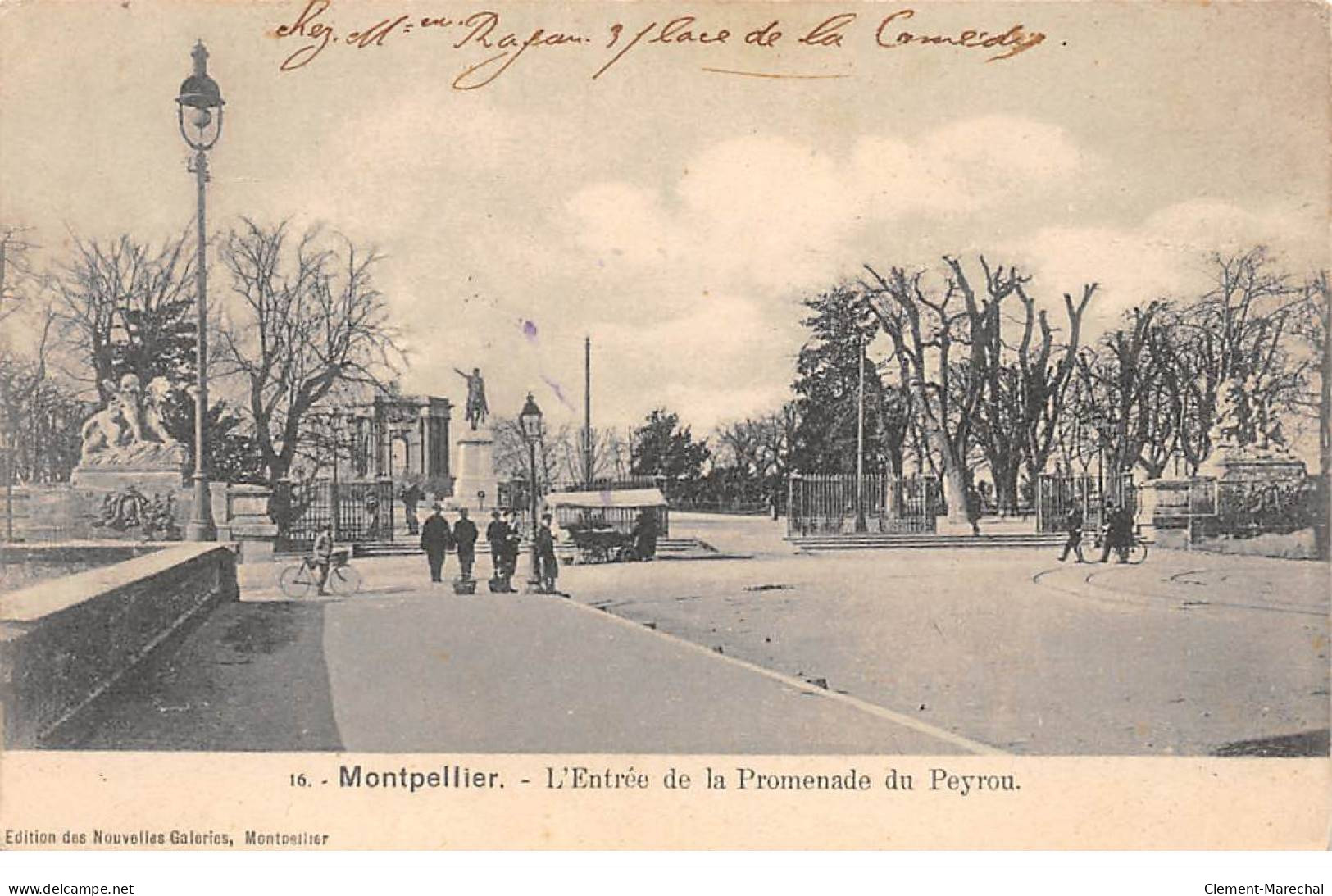 MONTPELLIER - L'Entrée De La Promenade Du Peyrou - Très Bon état - Montpellier
