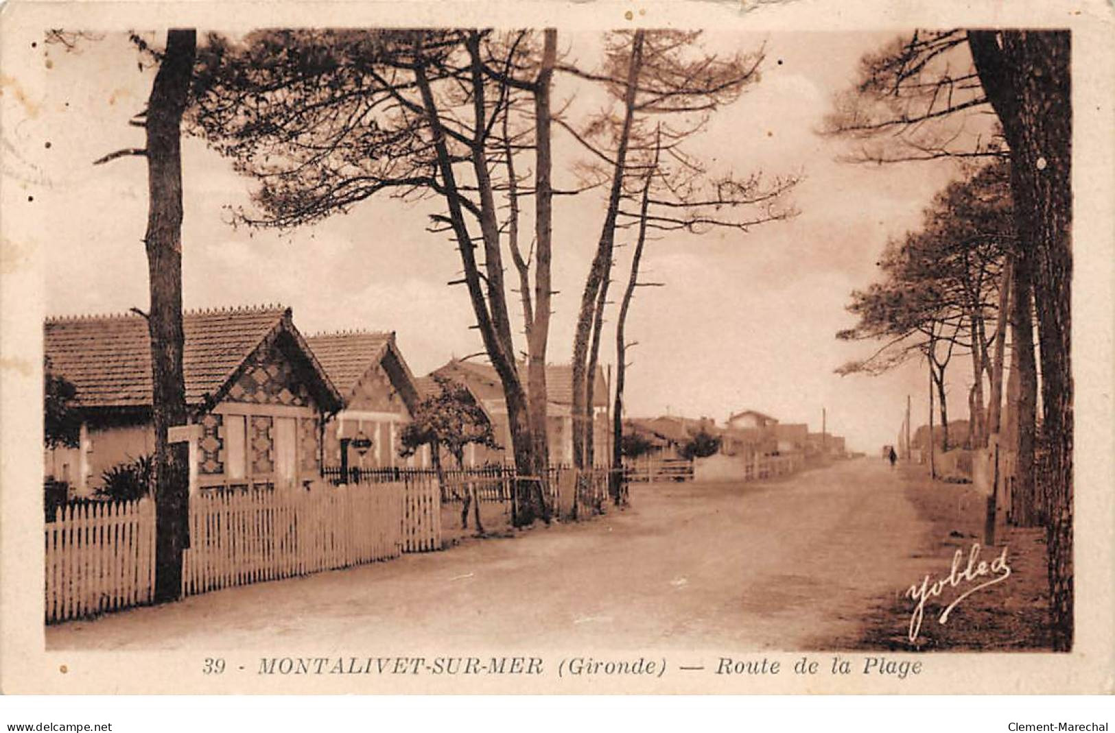 MONTALIVET SUR MER - Route De La Plage - Très Bon état - Other & Unclassified