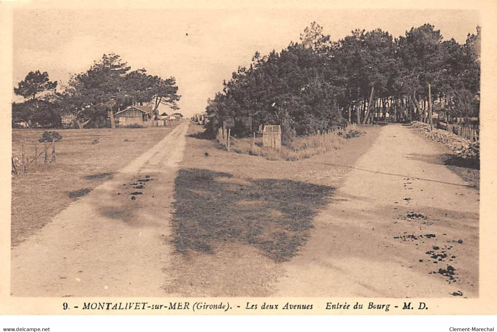 MONTALIVET SUR MER - Les Deux Avenues - Entrée Du Bourg - Très Bon état - Autres & Non Classés