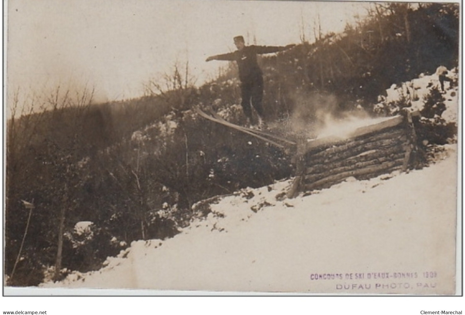 EAUX-BONNES : Février 1909 - Le Roi D'Espagne Au Concours De Ski - Très Bon état - Other & Unclassified