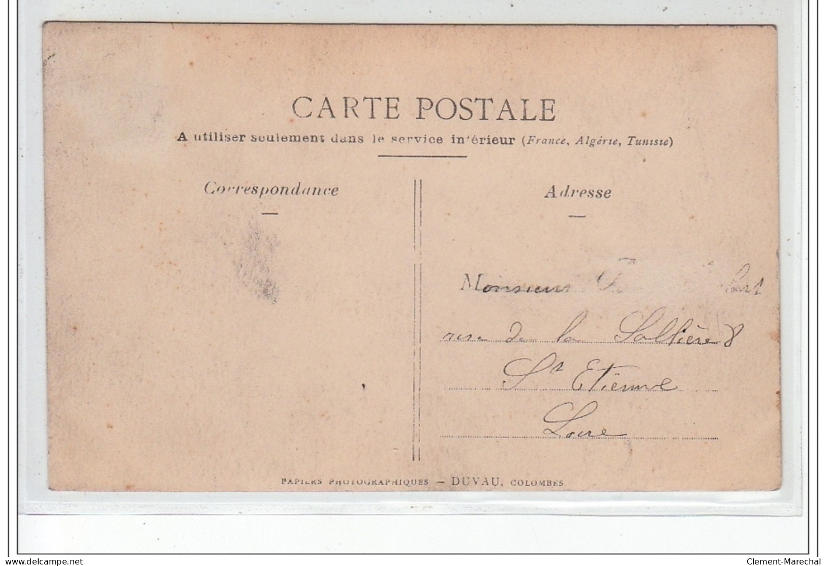 SAINT ETIENNE : Carte Photo De L'accident De Tramway En 1907 - Bon état (nom Gratté Au Dos) - Saint Etienne