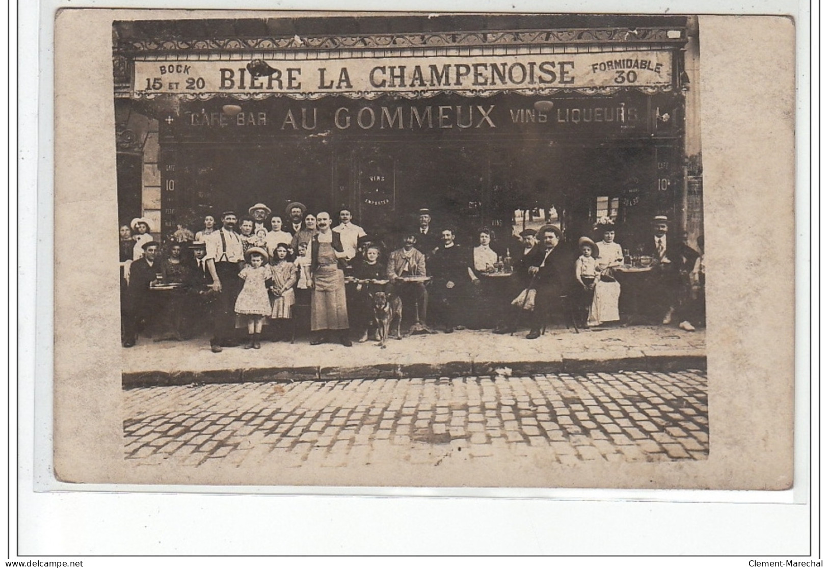LE PERREUX : Carte Photo Du Café """"aux Gommeux"""" - Très Bon état - Le Perreux Sur Marne