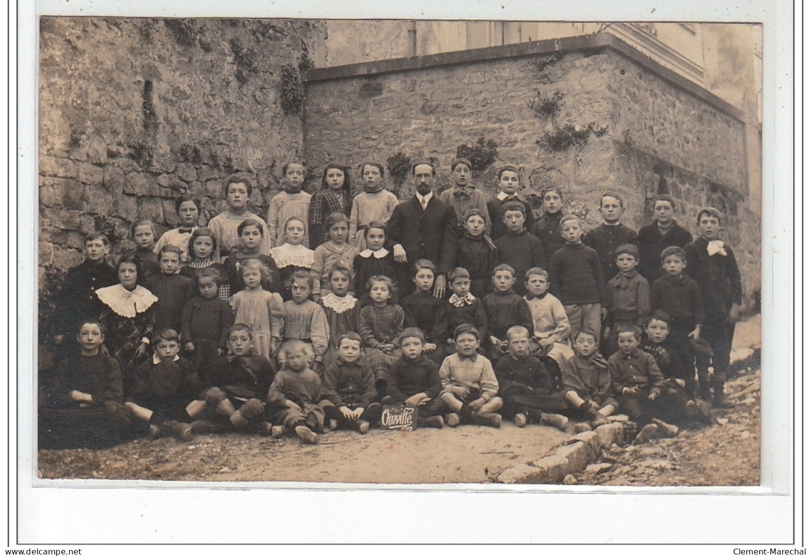 OINVILLE : Carte Photo D'une Classe D'école En 1913 - Très Bon état - Other & Unclassified