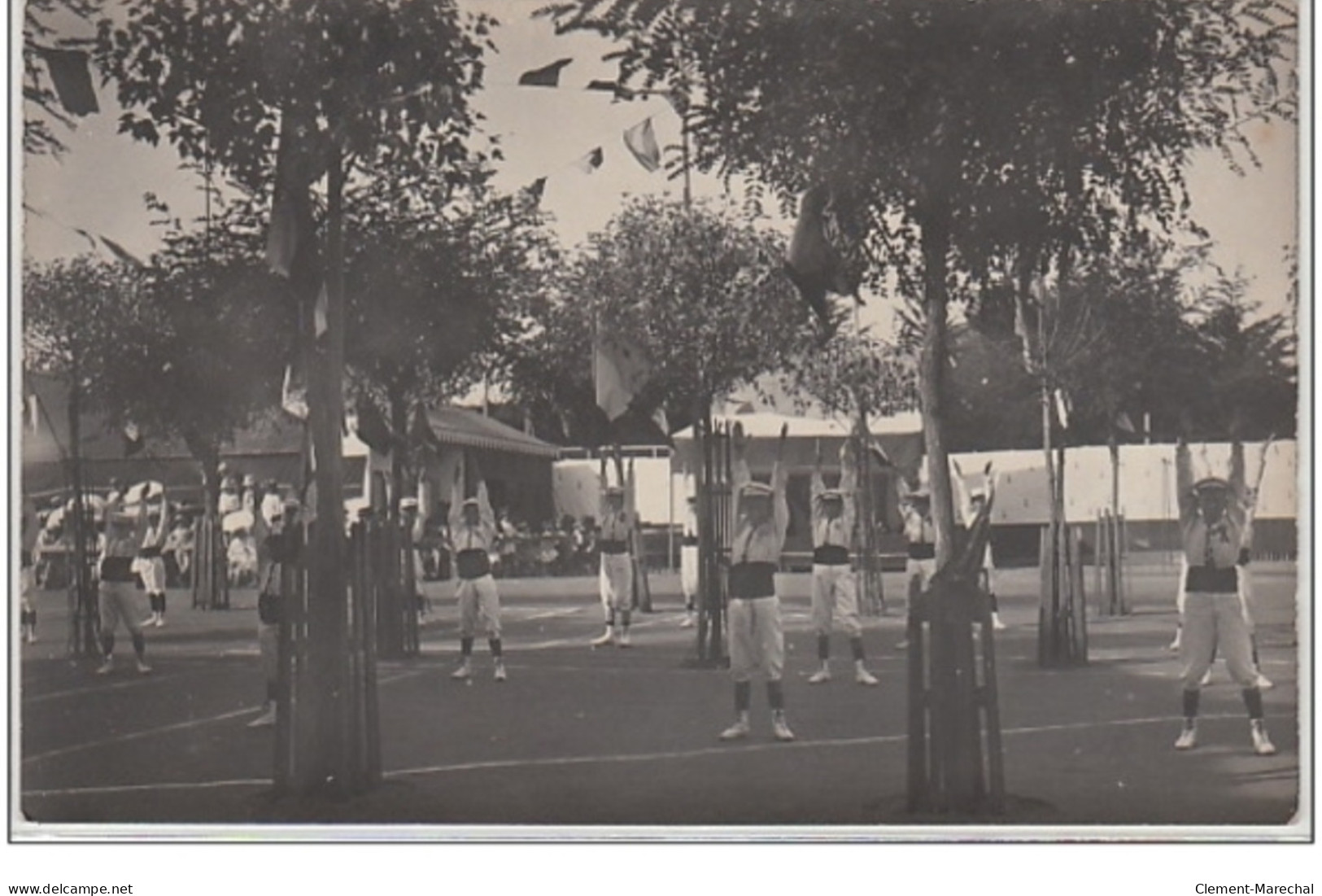 CASTELNAUDARY : lot de 8 cartes photo """"fêtes de gymnastique"""" vers 1910 - très bon état