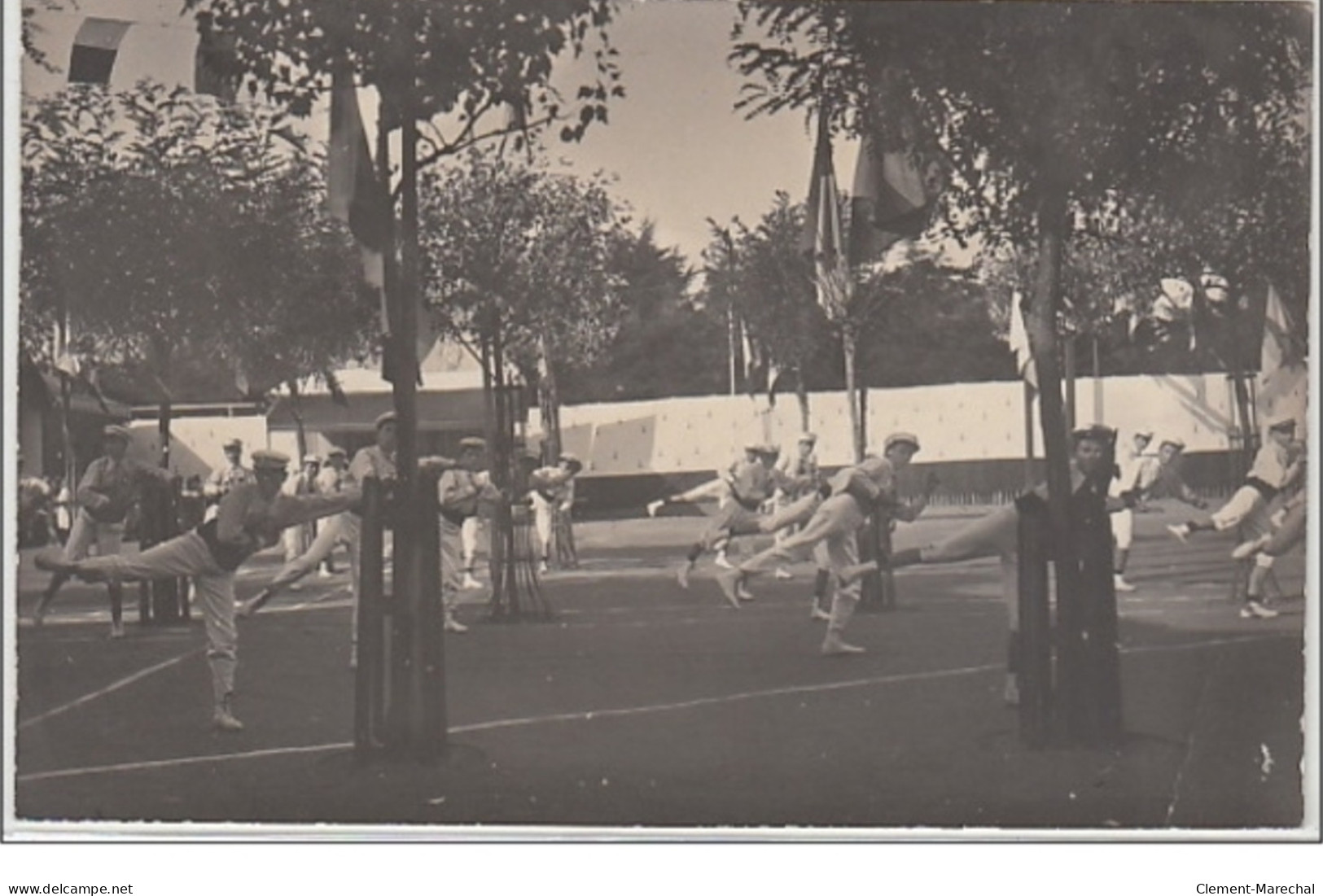 CASTELNAUDARY : lot de 8 cartes photo """"fêtes de gymnastique"""" vers 1910 - très bon état