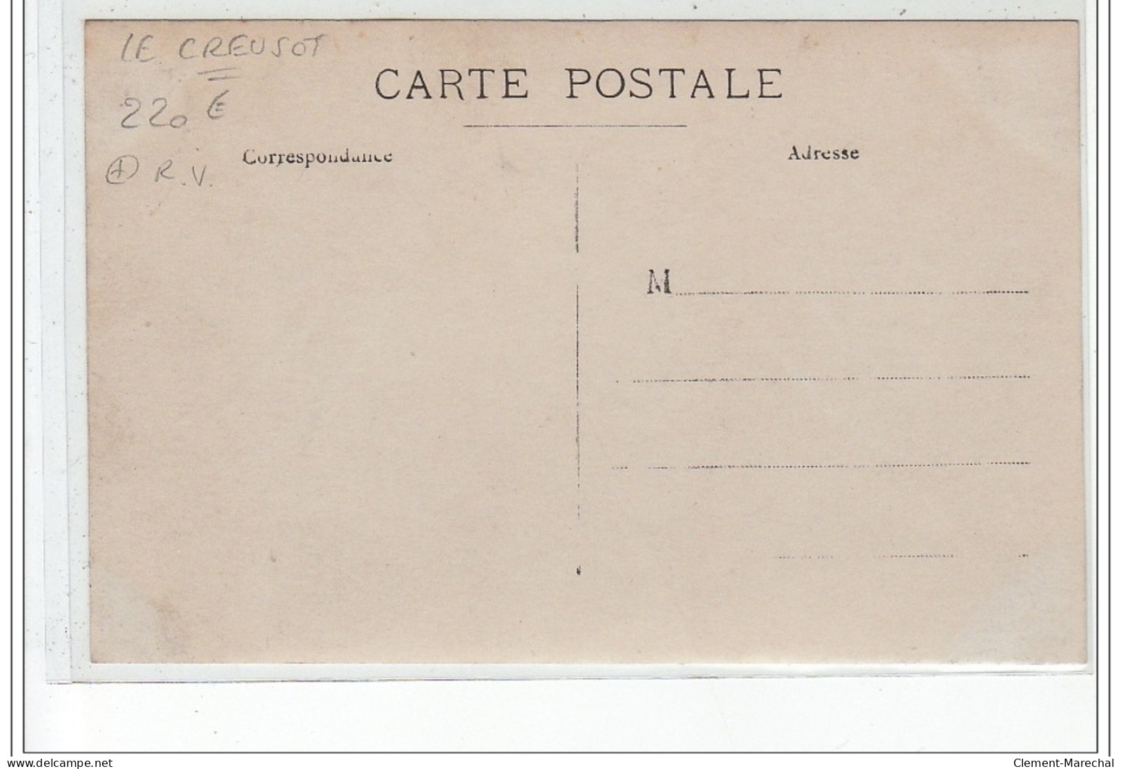 LE CREUSOT : Carte Photo D'un Engin Et De Son Personnel - Très Bon état - Le Creusot