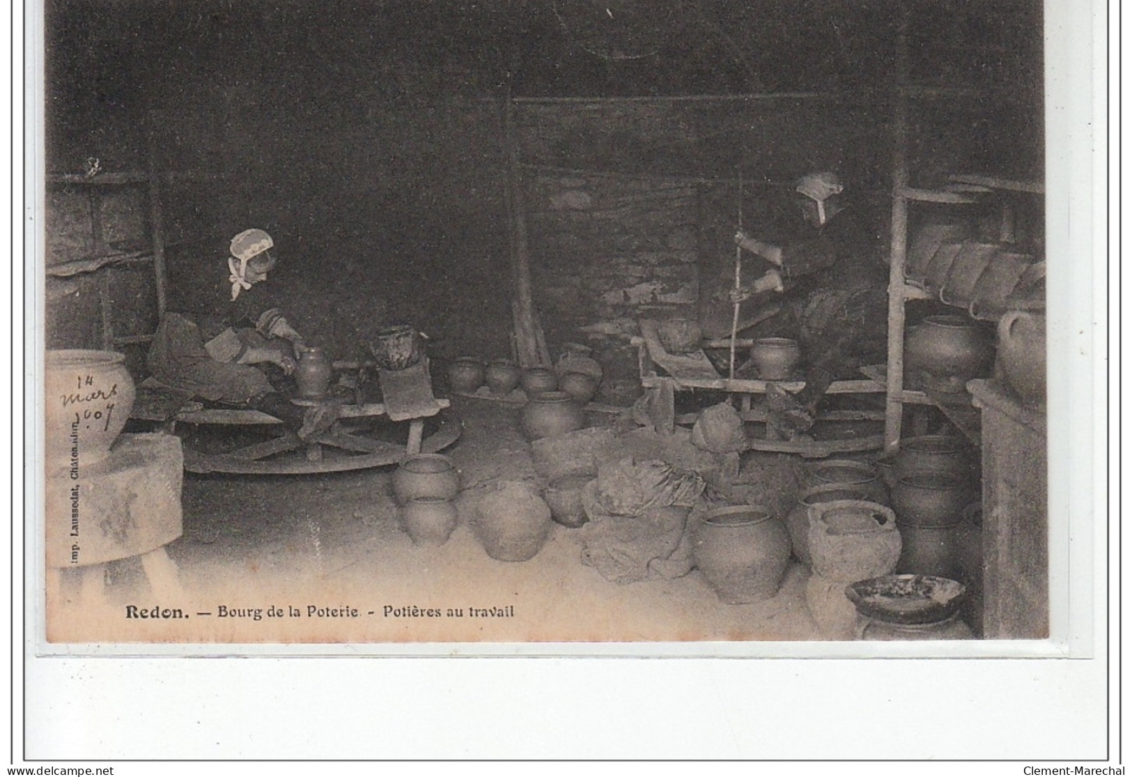 REDON : Potières Au Travail (poterie) - Très Bon état - Redon