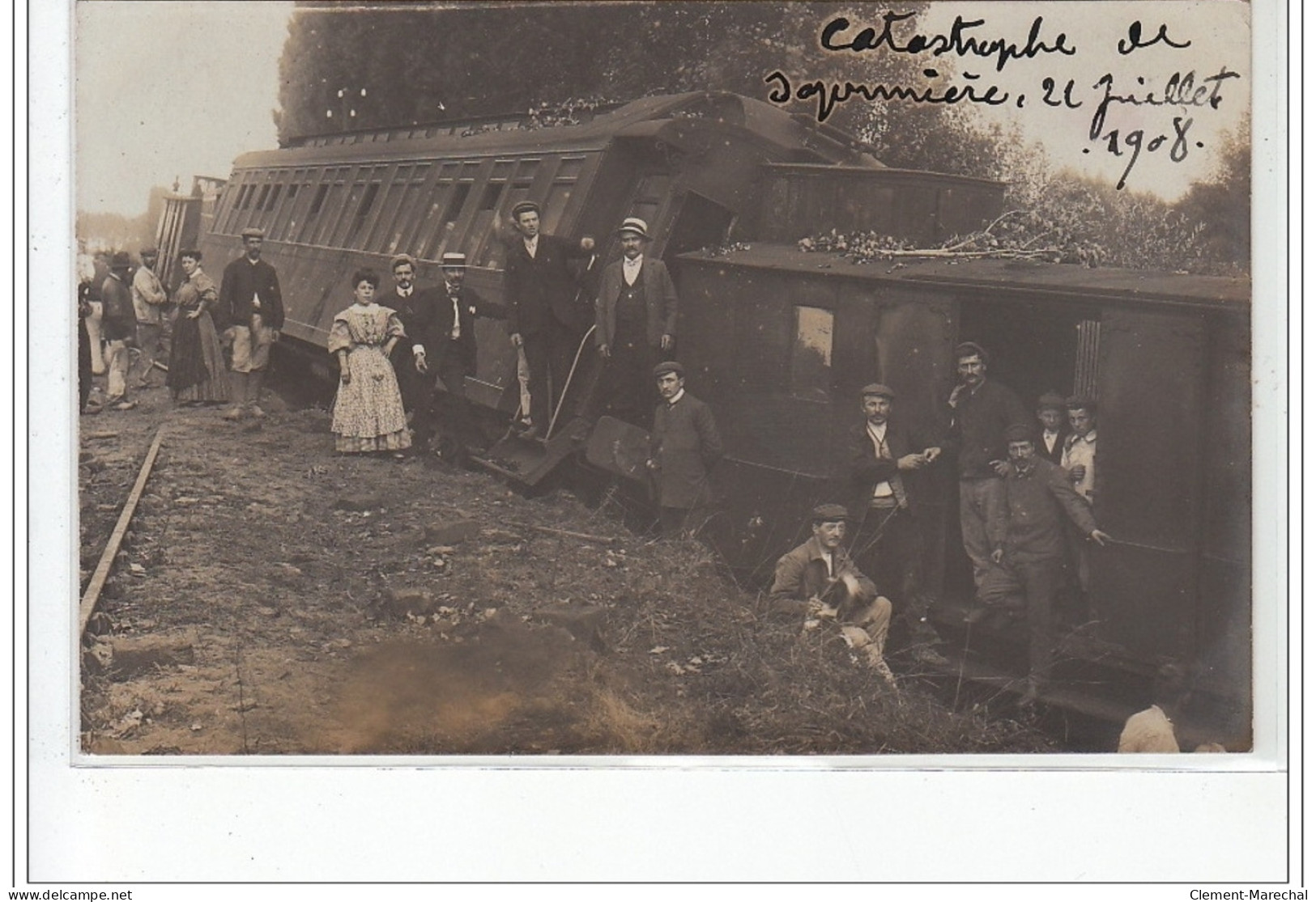 Savonnières : Carte Photo De L'accident De Chemin De Fer En 1908 - Très Bon état - Other & Unclassified