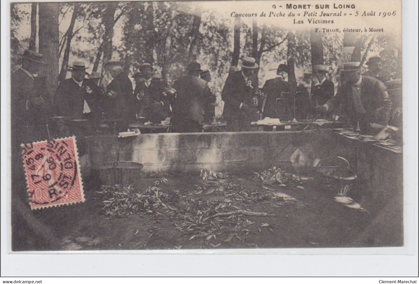 MORET SUR LOING : Concours De Pêche Du Petit Journal - Les Victimes (poissons) - Très Bon état - Moret Sur Loing