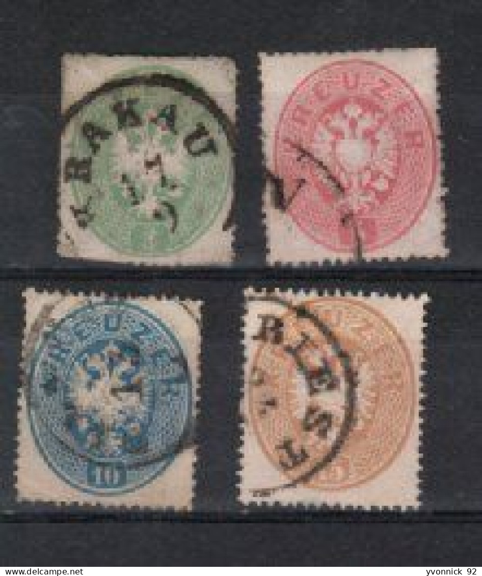 Autriche _ Empire  (1863) N° 23/26 - Used Stamps