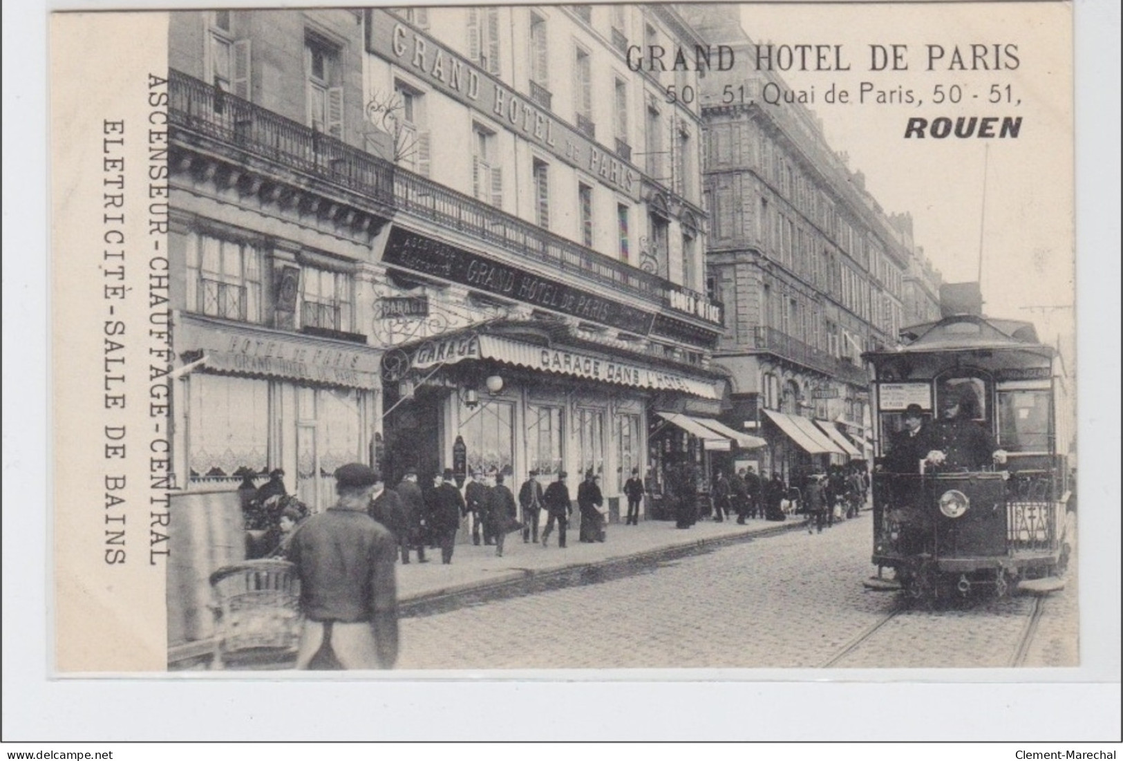 ROUEN : Le Tramway Devant Le Grand Hôtel De Paris - Très Bon état - Rouen