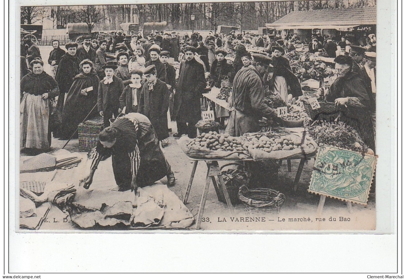 LA VARENNE : Le Marché, Rue Du Bac - Très Bon état - Other & Unclassified