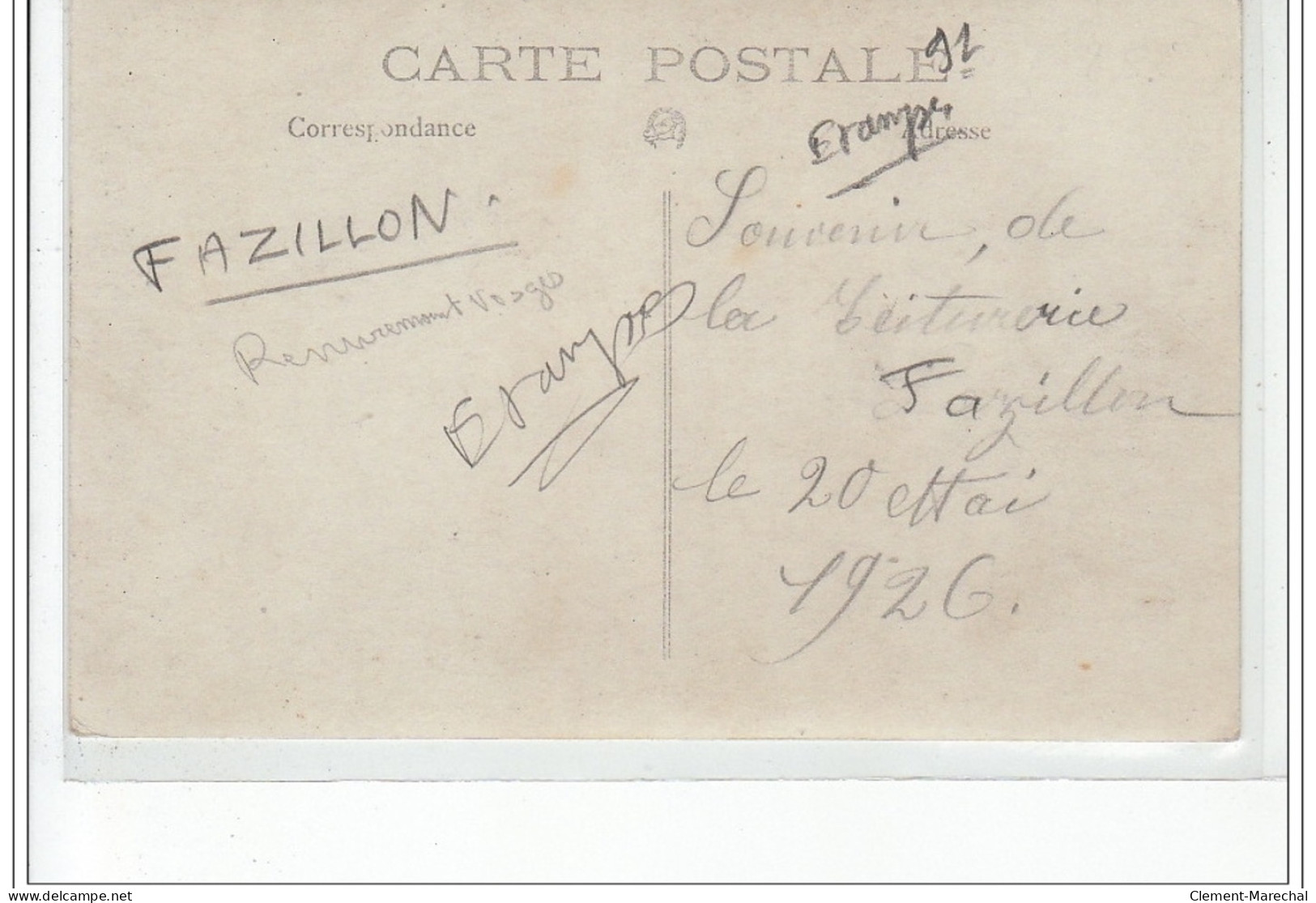 ETAMPES : Carte Photo De La Teinturerie FAZILLON En 1926 - Très Bon état - Etampes