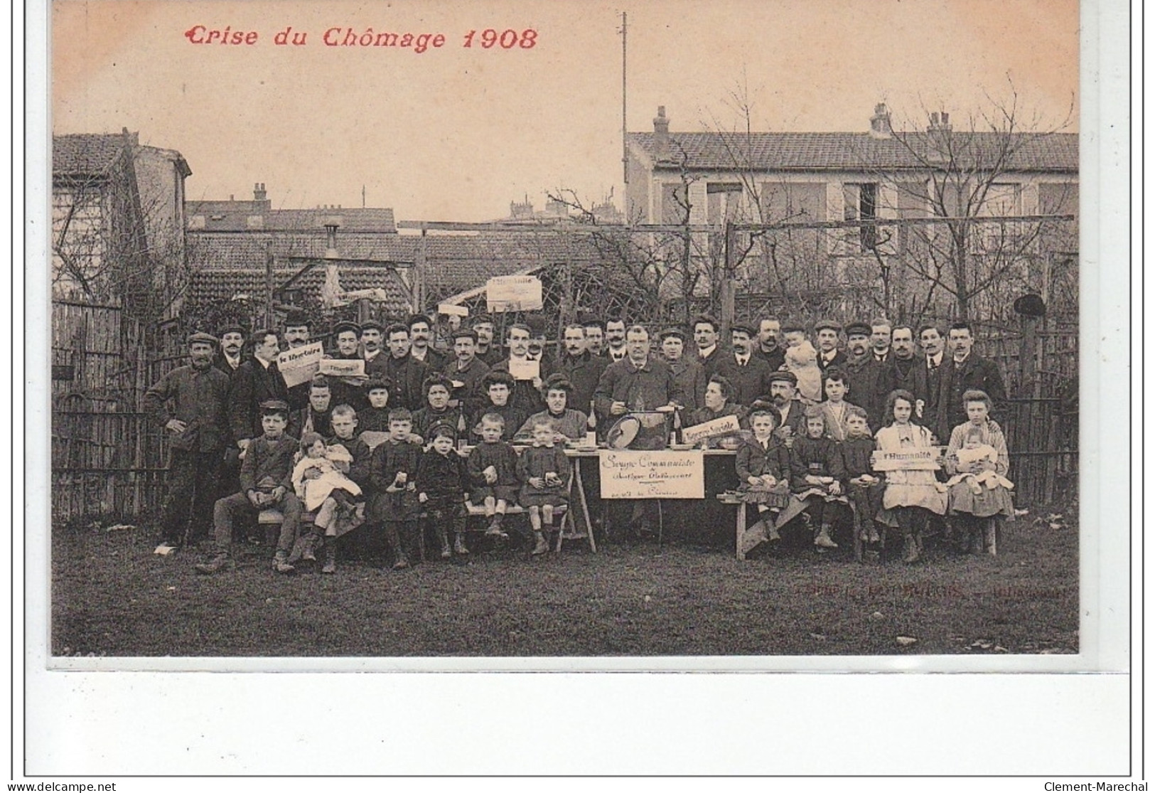 BOULOGNE BILLANCOURT : Les Soupes Communistes Pendant La Crise Du Chômage En 1908 - Très Bon état - Boulogne Billancourt